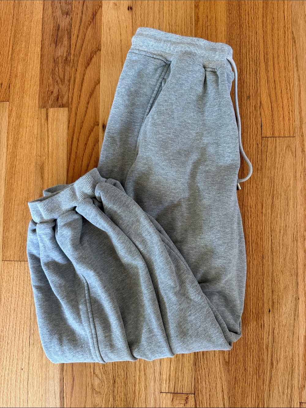 Nap Brand- Women's Grey Drawstring Jogger Pants - Relaxed Track Style